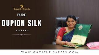 Pure Dupion Silk Sarees | #GayathriReddy |