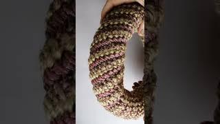 Как связать рождественский венок из джута и шнура/crochet christmas wreath