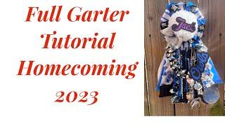 Complete garter tutorial! Start to finish!#homecoming2023