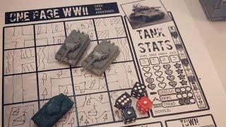 One Page WWII: Tank War Ardennes - Playthrough