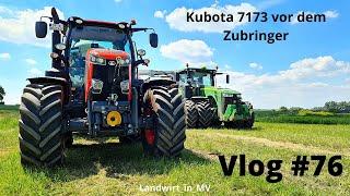 Vlog #76 Kubota 7173, Wie schlägt er sich vor dem Zubringer?