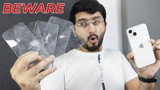 Tempered Glass Test - Spigen vs ESR vs Popio vs Offline Markets | Tempered Glass for iPhone 13