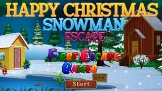 Happy Christmas Snowman Escape walkthrough - First Escape Games..