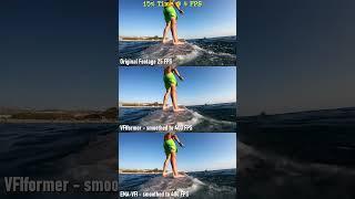 AI VFI Comparison - Extreme Challenge - VFIformer vs EMA VFI | Electric Surfboard