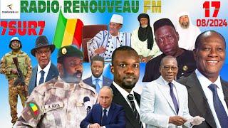 Emission 7SUR7 de la RADIO RENOUVEAU FM du 17 AOUT 2024