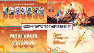 VERSION 5.3 CHRONICLED WISH LIYUE REGION AND OTHER BANNERS DETAILS!  | Genshin Impact