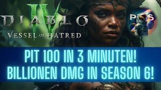 Diablo 4 | Pit 100 in 3 MINUTEN! Bester Spiritborn Guide in Season 6!