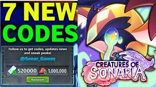 UPDATECREATURES OF SONARIA CODES AUGUST 2024 | ROBLOX CREATURES OF SONARIA CODES 2024