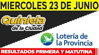 Quinielas Primera y matutina de La Ciudad y Buenos Aires Miércoles 23 de Junio