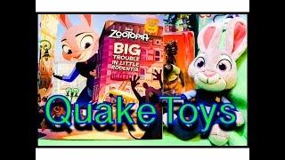 QuakeToys Story Time Disney Zootopia Movie Book Big Trouble In Little Rodentia Judy Nick Bellwether!