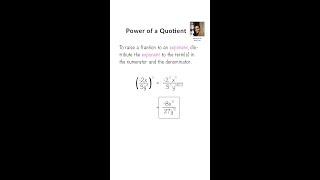 Exponents | Power of a Quotient
