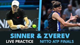 LIVE STREAM: Jannik Sinner & Alexander Zverev Practice At The Nitto ATP Finals 2024!