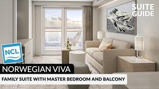 Norwegian Viva | Family Suite with Master Bedroom & Balcony Tour & Review 4K | NCL VIVA