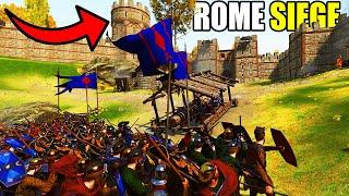 Can Rome Hold CASTLE WALLS Under Siege VS 3,000 BARBARIANS?! - Bannerlord: Eagle Rising #7