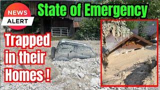 NO WARNING ! Massive Landslide hits Cancia in the Dolomites by Surprise despite protective walls