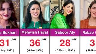 Pakistani Actress Name and Age | Pakistani Actress Age | Pakistani Aged Actress Name