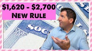 $1,620 - $2,700 / Mo. | New SSDI Rule In 2025 For Social Security Disability