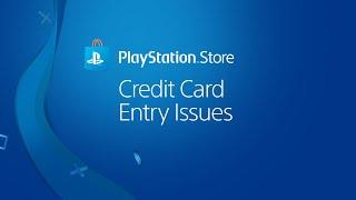 Credit Card Troubleshooting for PlayStation Store