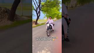 Cute Couple‍️‍#haryanvi #cute #couplegoals #bullet #rider #romantic #lovestory #shortsfeed