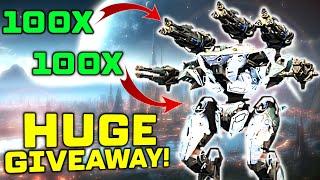 Huge Giveaway! 100x EIFFEL Titan & 100x DISCORDIA + Eiffel Best Setups | War Robots WR