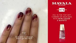 Mavala Diagonal Retro Strip Manicure Tutorial