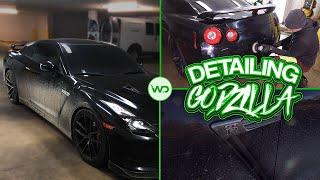 Detailing the DIRTIEST Nissan GTR We've Ever Seen! | Satisfying Exterior Supercar Detailing!