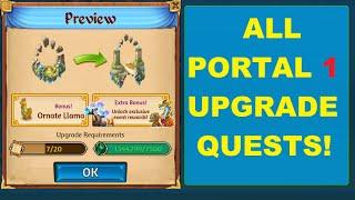 Merge Dragons! Portal1 Upgrade - All 59 Quests/Rewards!