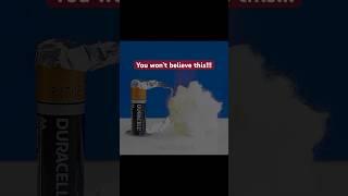 Power of Battery Experiment  #shorts #shortsfeed #hacks #experiment