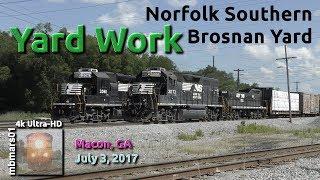 [5J][4k] Yard Work, Norfolk Southern Brosnan Yard, Macon, GA, 07/03/2017 ©mbmars01