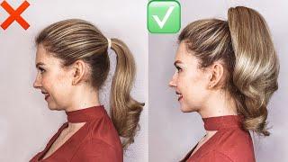 ЛАЙФХАК ДЛЯ ДЕВУШЕК: КАК СДЕЛАТЬ КРАСИВЫЙ ОБЪЕМНЫЙ ВЫСОКИЙ ХВОСТ \ VOLUME PONYTAIL HACK