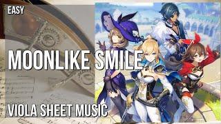 Viola Sheet Music: How to play Moonlike Smile (Genshin Impact) by Yu Peng Cheng