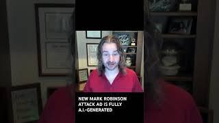 Fully #AI generated #markrobinson attack ad launches in #NC #wcnc #shorts #ncpol