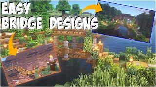 3 Minecraft Bridge Design Ideas | How to Build a Bridge in Minecraft