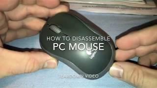 How to disassemble a Logitech M185 PC Mouse disassembling teardown DIY