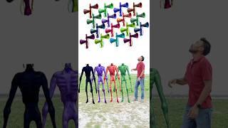 Green, red, purple & black dancing siren vs Me correct headmatching new game magical video | #viral