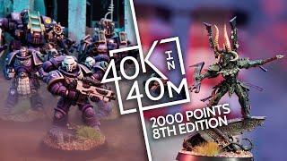 Warhammer 40k, Adeptus Astartes vs Aeldari 2000 Point Battle, S02E04 - Our send off to 8th edition