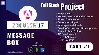 Angular 17 Message Box App | Angular Project from scratch | Part #1 #angular17  #angular #wdcoders