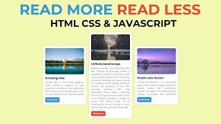 How To Make A Read More Read Less Button Using HTML CSS & JavaScript