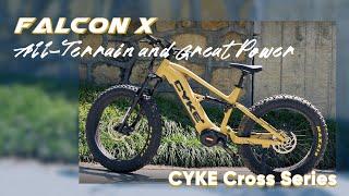 CYKE | Falcon X Soft-Tail All-Terrain EMTB | 1000W Power | Four-Bar Full Suspension Ebike