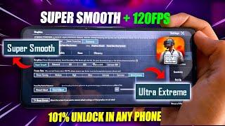 CRAZY !! Super Smooth Graphics + 120 FPS Unlock For All Phones - lag fix in PUBG/BGMI 3.9
