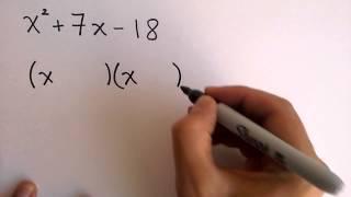 Factoring Quadratic Expressions Pt. 1