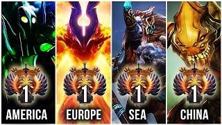 THE BEST PLAYERS IN THE WORLD - TOP 1 of every Region (America, Europe, SEA, China) - Support Role