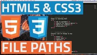 HTML5 and CSS3 beginner tutorial 9 - File paths