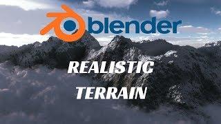 Realistic Terrain (simple) - Blender