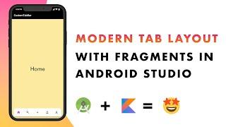 Modern Tab Layout With Fragments In Kotlin | Android UI