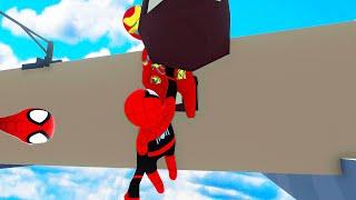 СЛОЖНАЯ СКИЛЛ ТЕСТ КАРТА HUMAN FALL FLAT пластилиновые герои Володя Человек Паук и Железный Человек