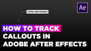 Tracking In Callout | How To Track Callouts in Adobe After Effects