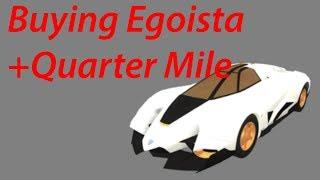 BUYING THE LAMBORGHINI EGOISTA + QUARTER MILE (Roblox Vehicle Simulator)