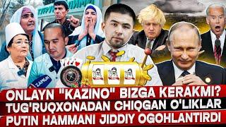 ПУТИН АҚШНИ ЖИДДИЙ ОГОҲЛАНТИРДИ! ТУГРУКХОНАЛАРДАН ЧИКАЁТГАН ӮЛИКЛАР!