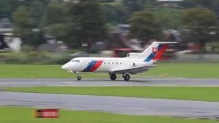 [HD] Slovakia Government Yakovlev Yak-40 (OM-BYL) departure from Innsbruck (INN/LOWI)